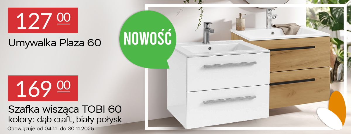 Szafka wisząca pod umywalkę Tobi  60 cm